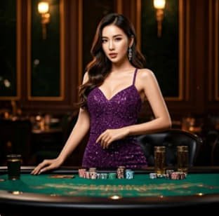 Tampilan meja Live Casino ganteng4d dengan dealer nyata dan antarmuka permainan interaktif untuk pengguna Indonesia